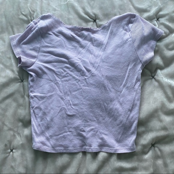 Lavender Crop Top - Picture 2 of 2